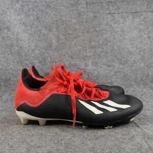 Adidas Shoes Mens 8 Soccer Cleats FG X 18.3 Football Boot Athletic Sport Black